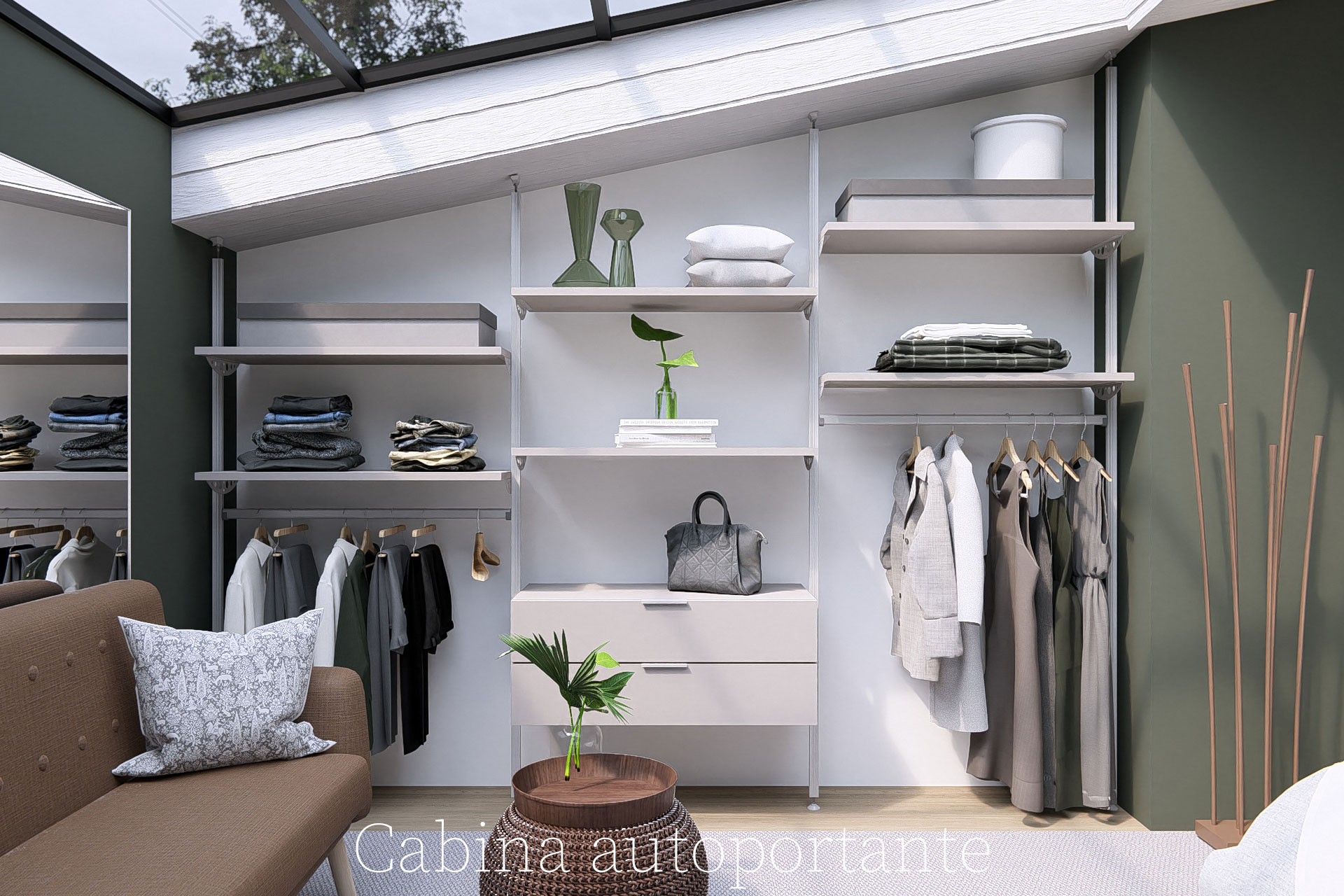 Cabina autoportante moderna